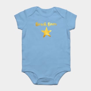 Beach Bum and starfish Baby Bodysuit